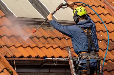 Démoussage et hydrofuge de toiture à Tréban